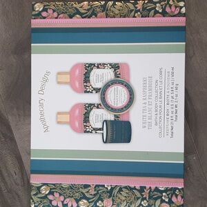 Apothecary Designs Bath and Body Collection Gift Set 4-White Tea & Raspberry